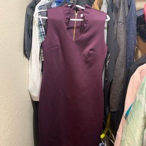 Eggplant Calvin Klein Short Dress